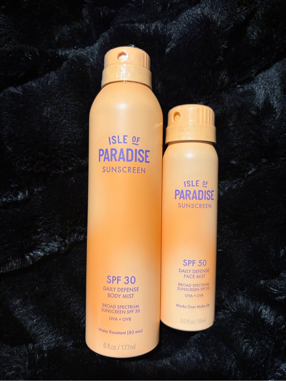 Isle of Paradise Sunscreen Mists in Peach-Orange
